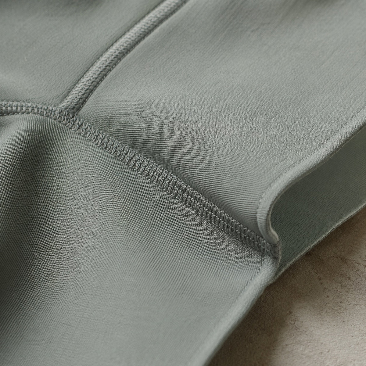 Bourne longline cycle short, Cycle Shorts and Leggings — close-up of the cloth and stitching.