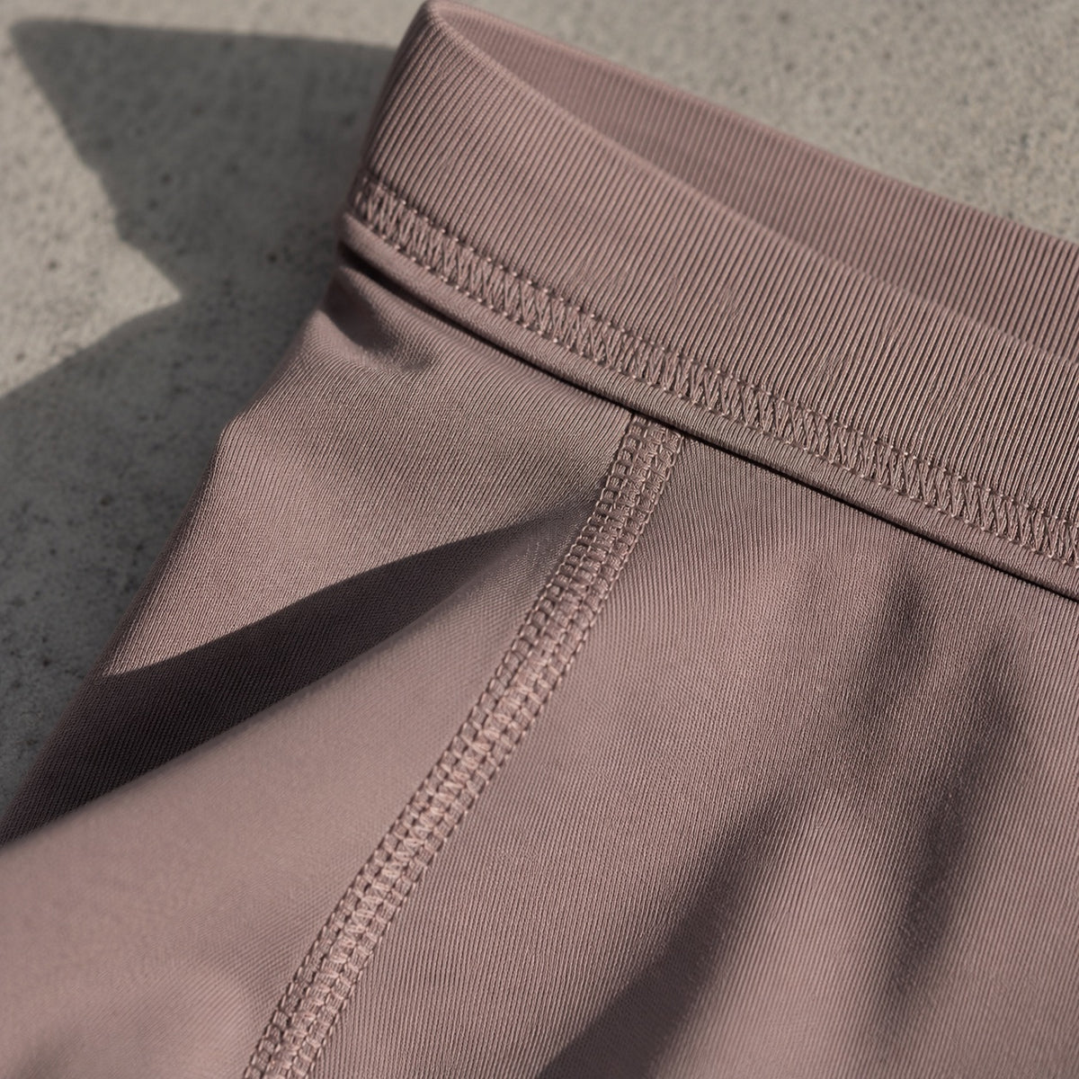 Frensham longline cycle short, Cycle Shorts and Leggings — close-up of the cloth and stitching.