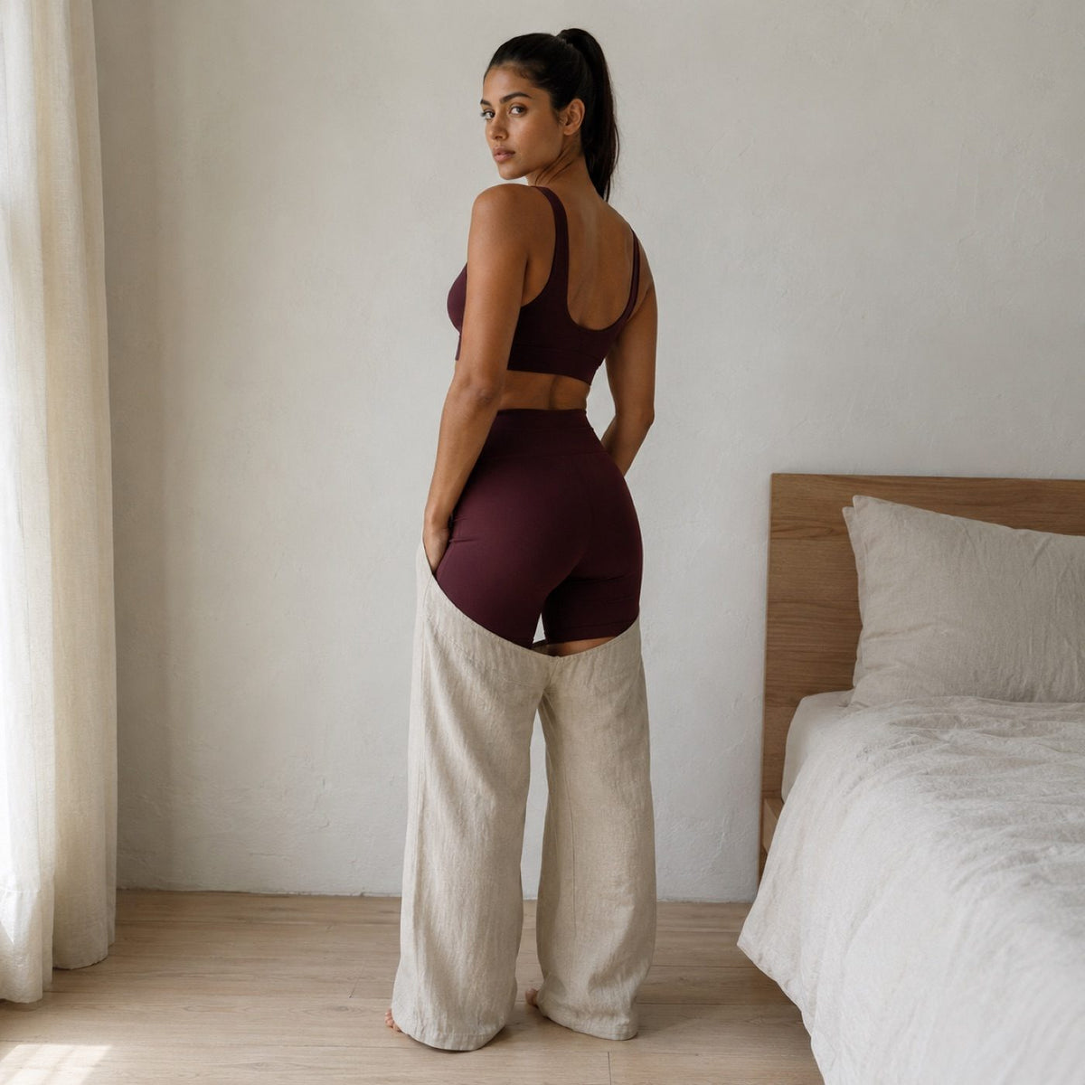 Badshot longline cycle short, Cycle Shorts and Leggings — on the model.