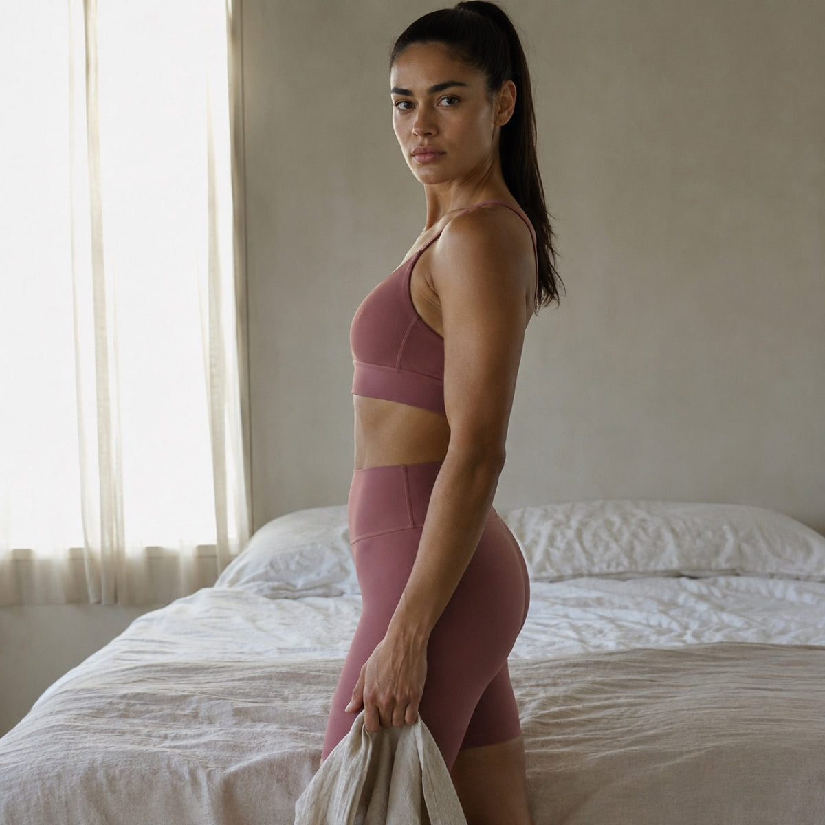 Runfold longline cycle short, Cycle Shorts and Leggings — on the model.