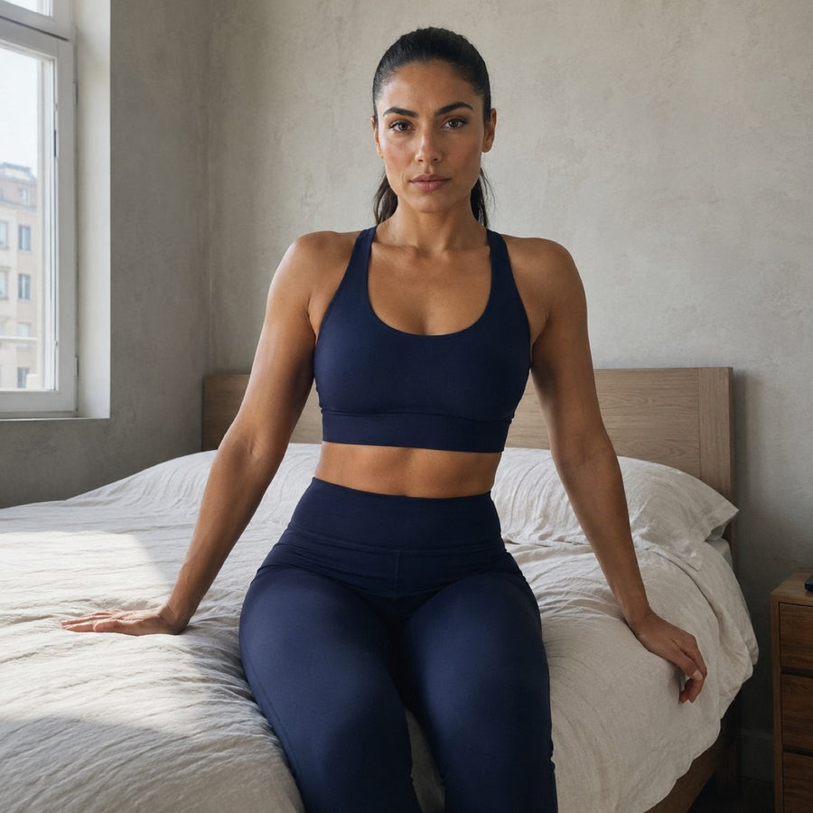 Tilford high-waist legging, Cycle Shorts and Leggings — on the model.