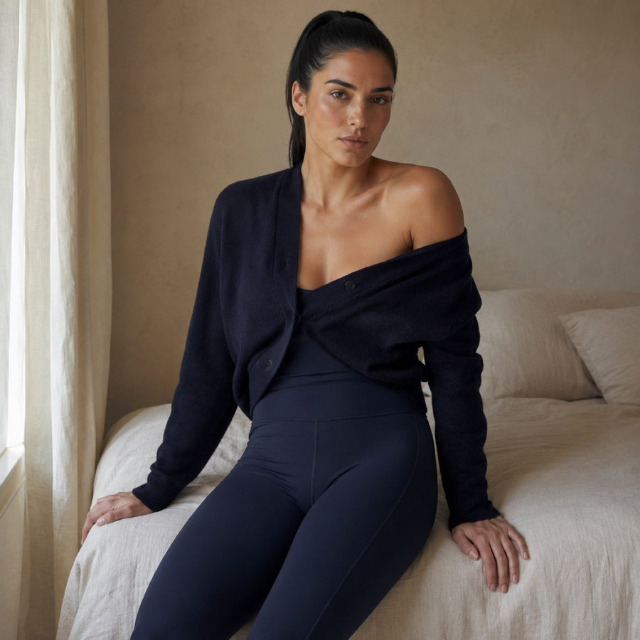 Bourne high-waist legging, Cycle Shorts and Leggings — on the model.
