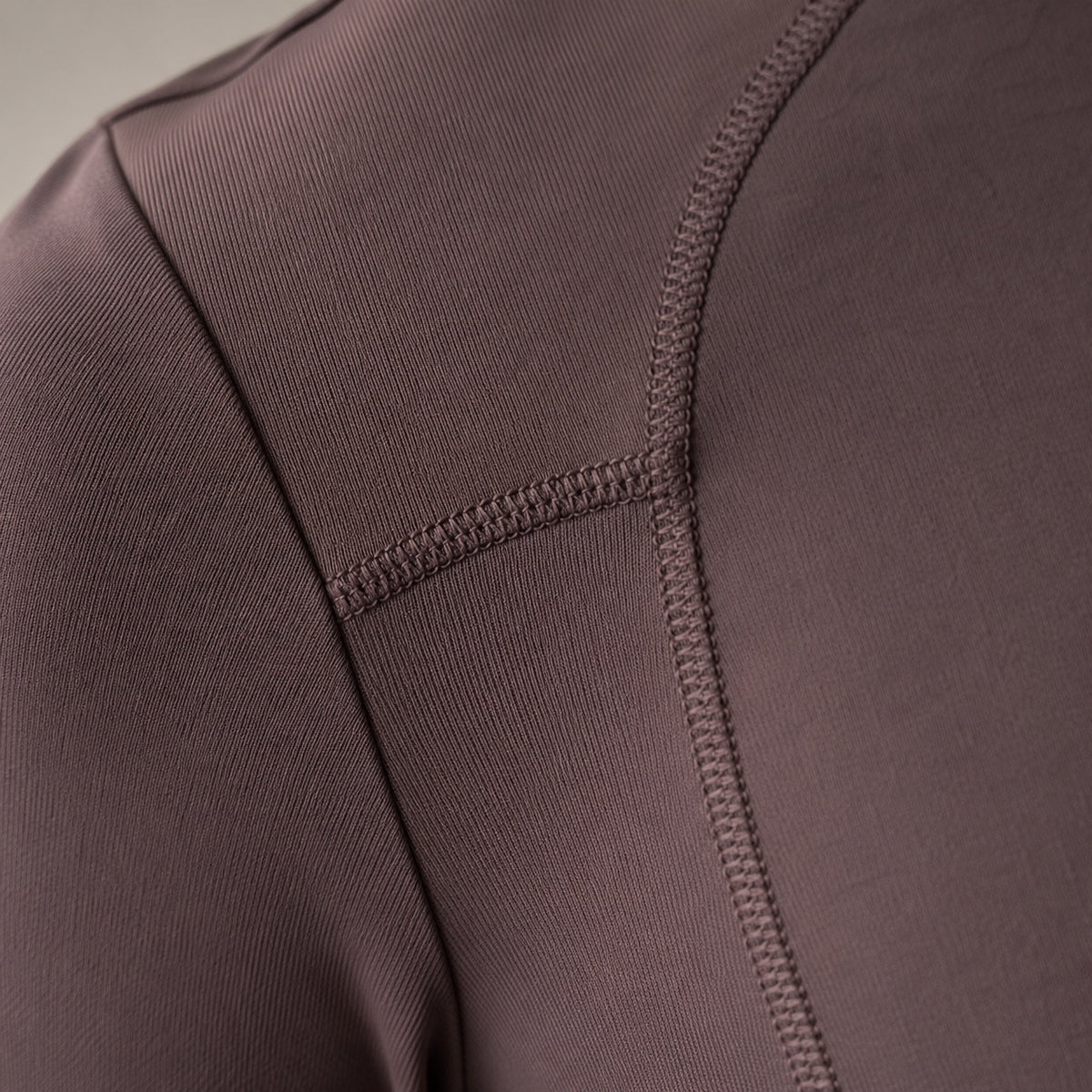 Wrecclesham high-neck long-sleeve base layer, Long-Sleeve Base Layers — close-up of the cloth and stitching.