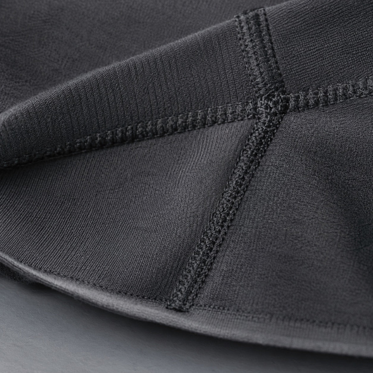 Dockenfield high-neck long-sleeve base layer, Long-Sleeve Base Layers — close-up of the cloth and stitching.