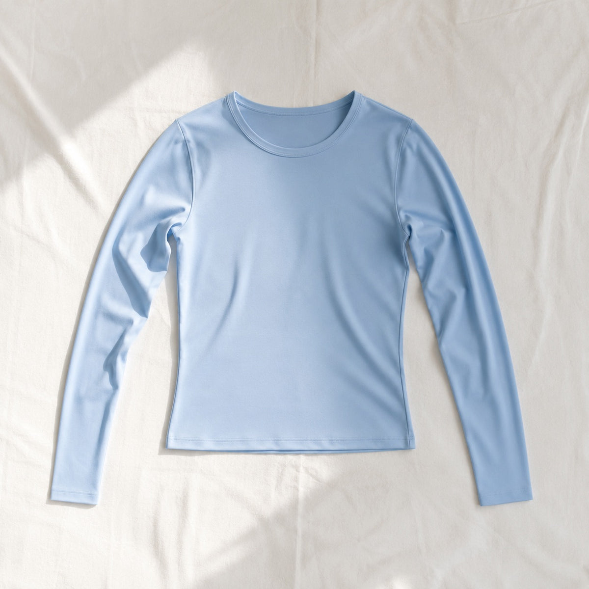Churt crew-neck long-sleeve base layer, Long-Sleeve Base Layers — front view, photographed flat.