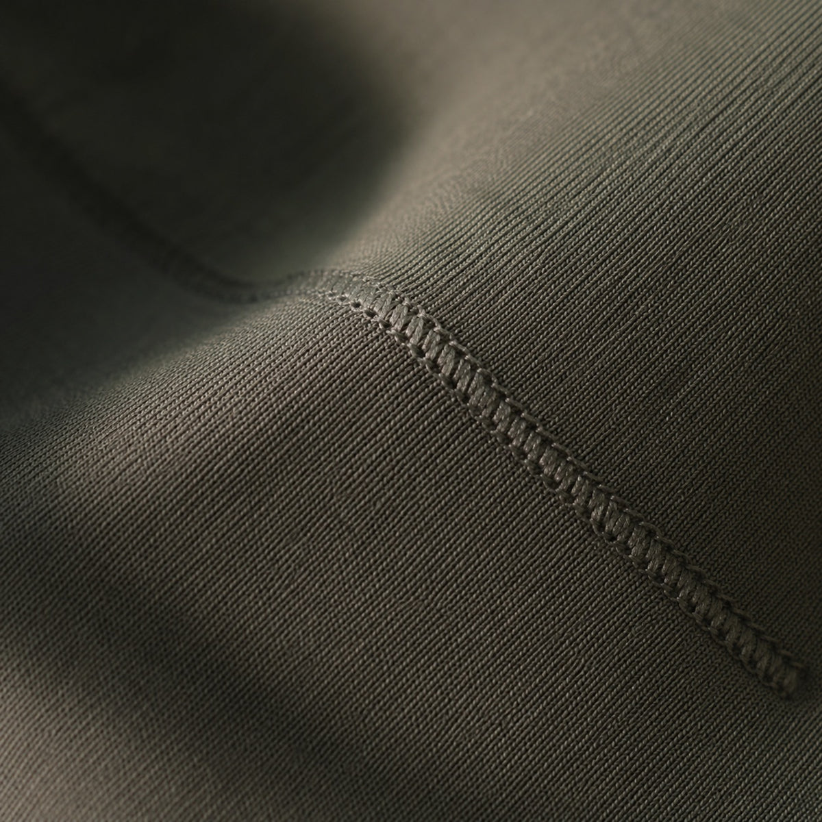 Puttenham crew-neck long-sleeve base layer, Long-Sleeve Base Layers — close-up of the cloth and stitching.