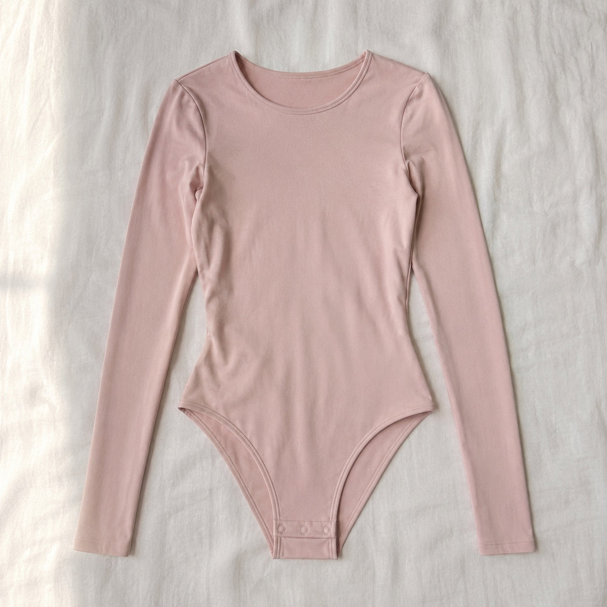Puttenham crew-neck long-sleeve base layer, Long-Sleeve Base Layers — front view, photographed flat.