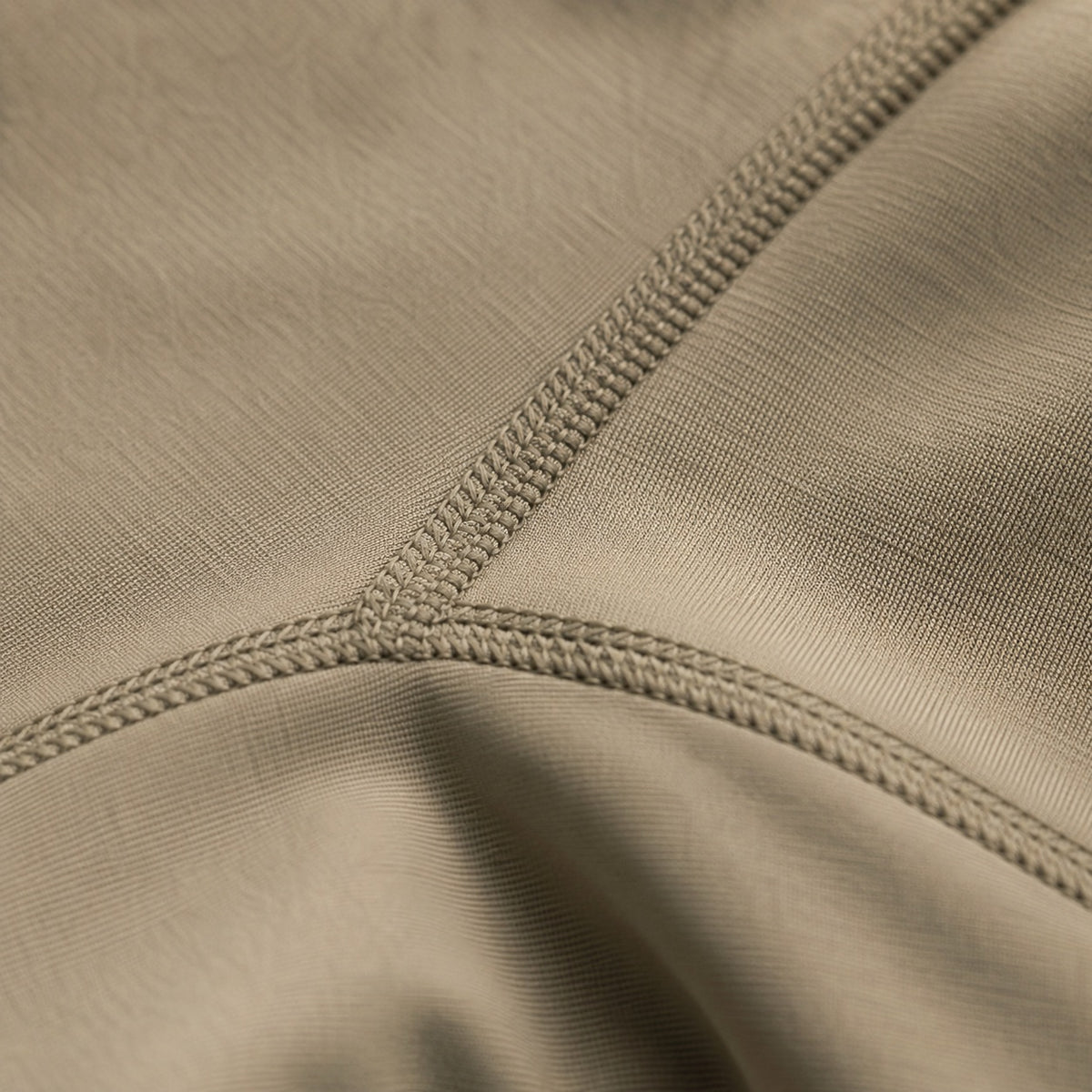 Ewshot crew-neck long-sleeve base layer, Long-Sleeve Base Layers — close-up of the cloth and stitching.