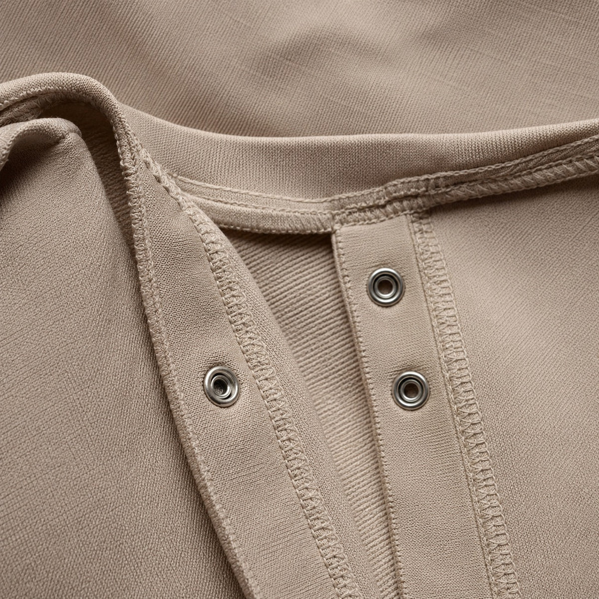 Weydon long-sleeve base layer bodysuit, Long-Sleeve Base Layers — close-up of the cloth and stitching.