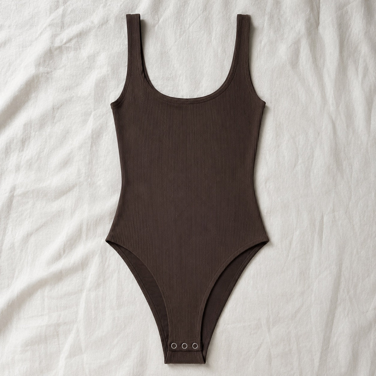 Frensham seamless sleeveless bodysuit, Seamless Layers — front view, photographed flat.