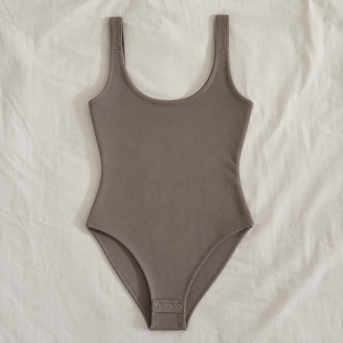 Crondall seamless sleeveless bodysuit, Seamless Layers — front view, photographed flat.