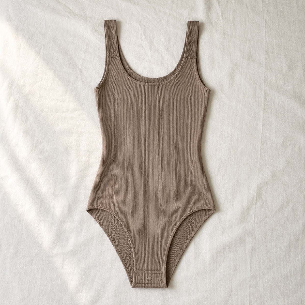 Waverley seamless sleeveless bodysuit, Seamless Layers — front view, photographed flat.
