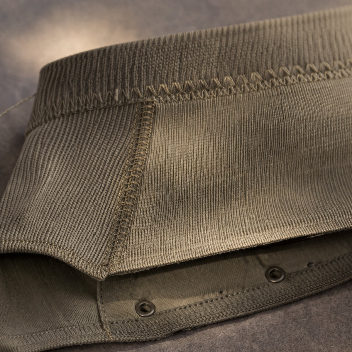 Dockenfield seamless under-layer skirt, Seamless Layers — close-up of the cloth and stitching.