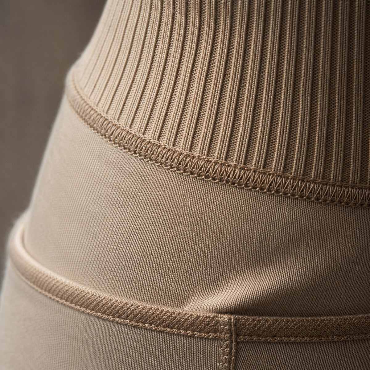 Elstead seamless under-layer skirt, Seamless Layers — close-up of the cloth and stitching.