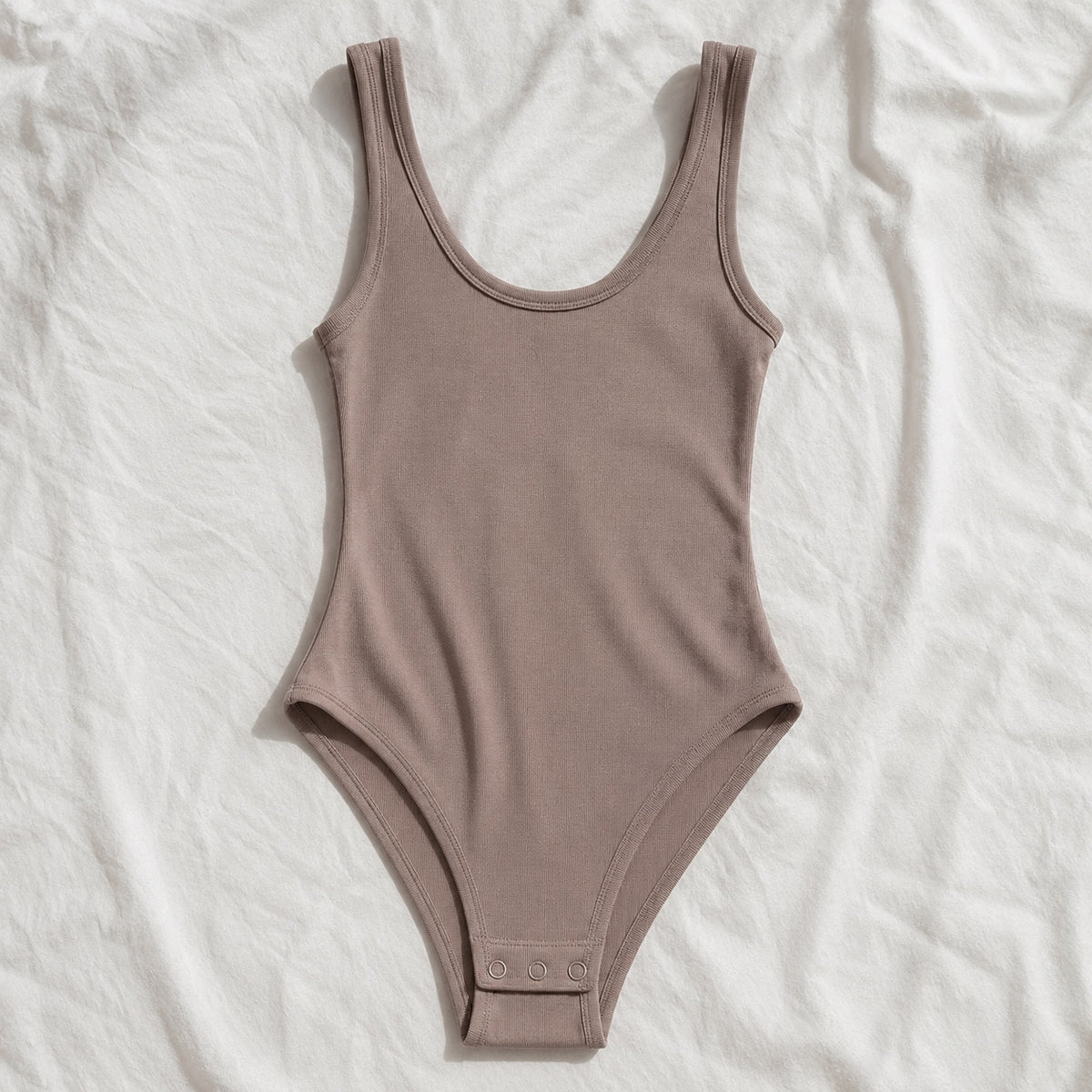 Weydon seamless sleeveless bodysuit, Seamless Layers — front view, photographed flat.