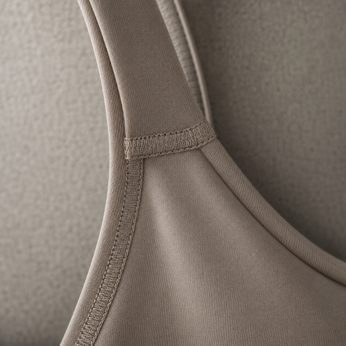 Farnham longline sculpt tank, Sculpt Tanks — close-up of the cloth and stitching.