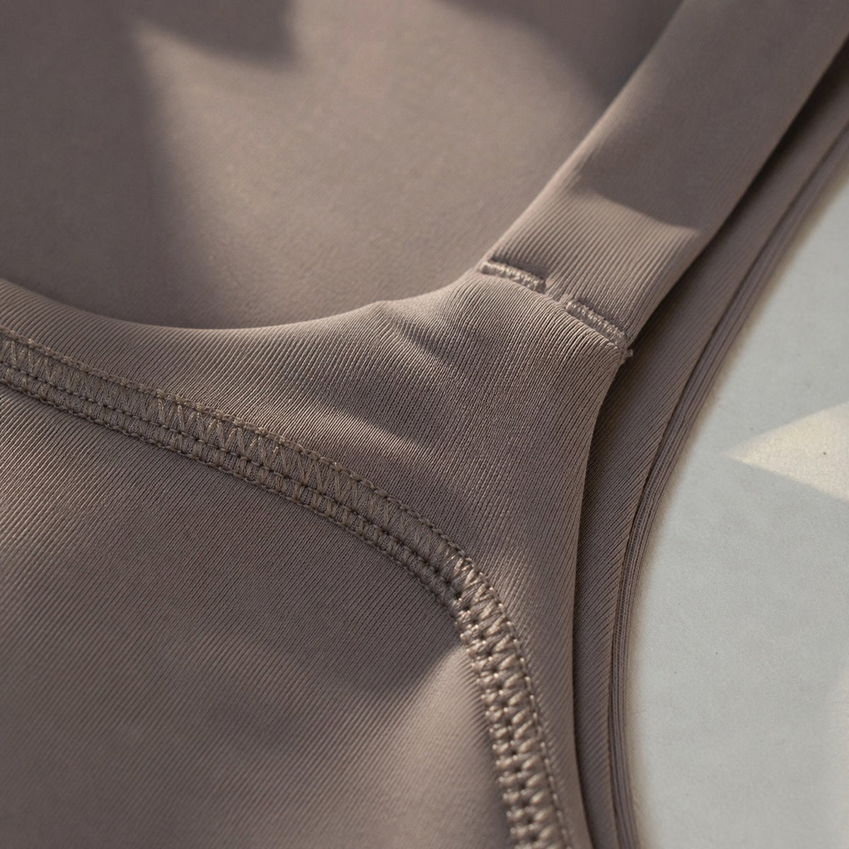 Farnham sculpt tank, Sculpt Tanks — close-up of the cloth and stitching.