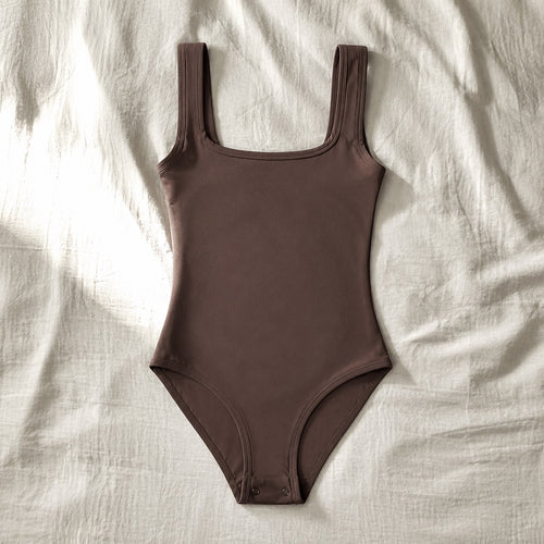 Badshot square-neck sculpt tank, Sculpt Tanks — front view, photographed flat.
