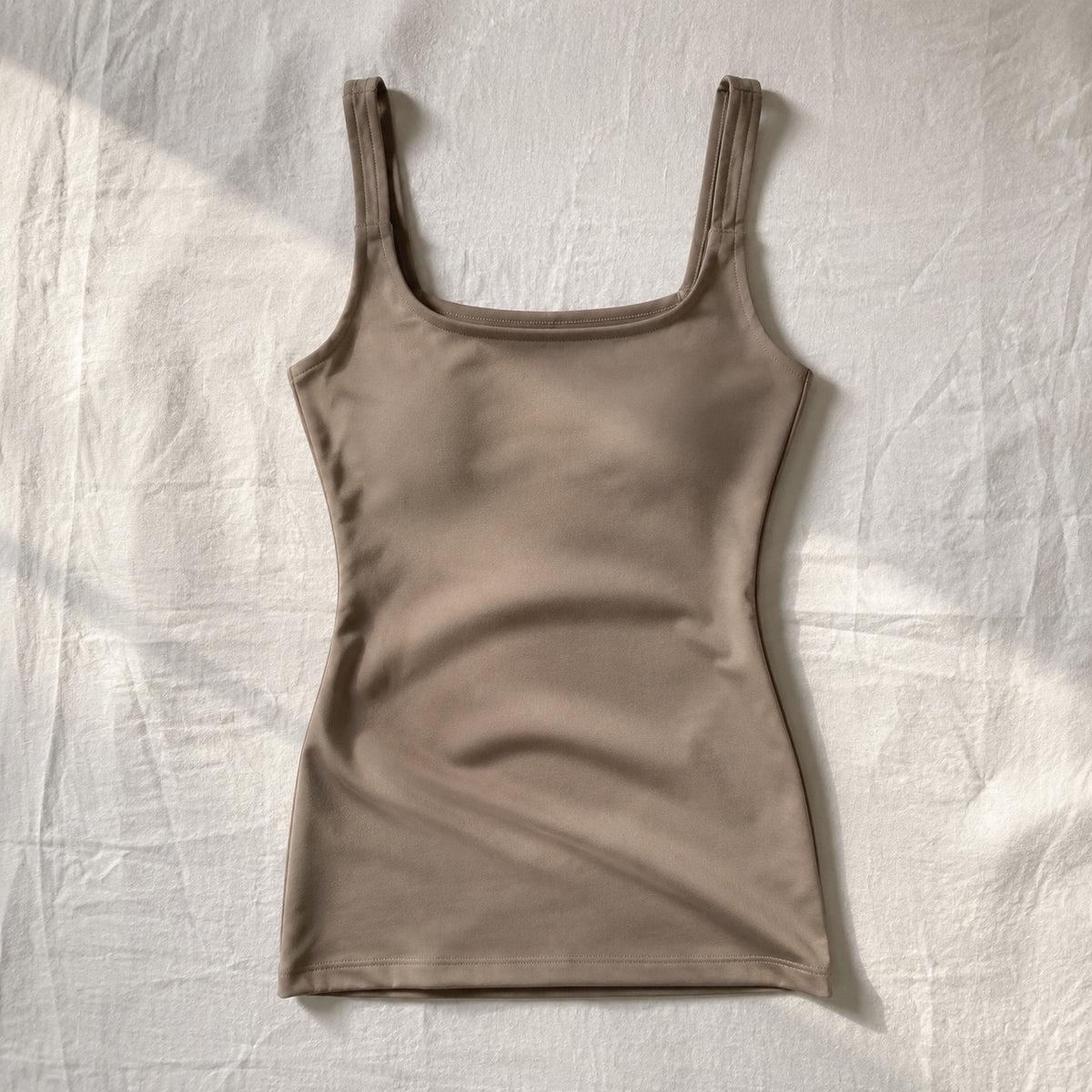 Wrecclesham longline sculpt tank, Sculpt Tanks — front view, photographed flat.