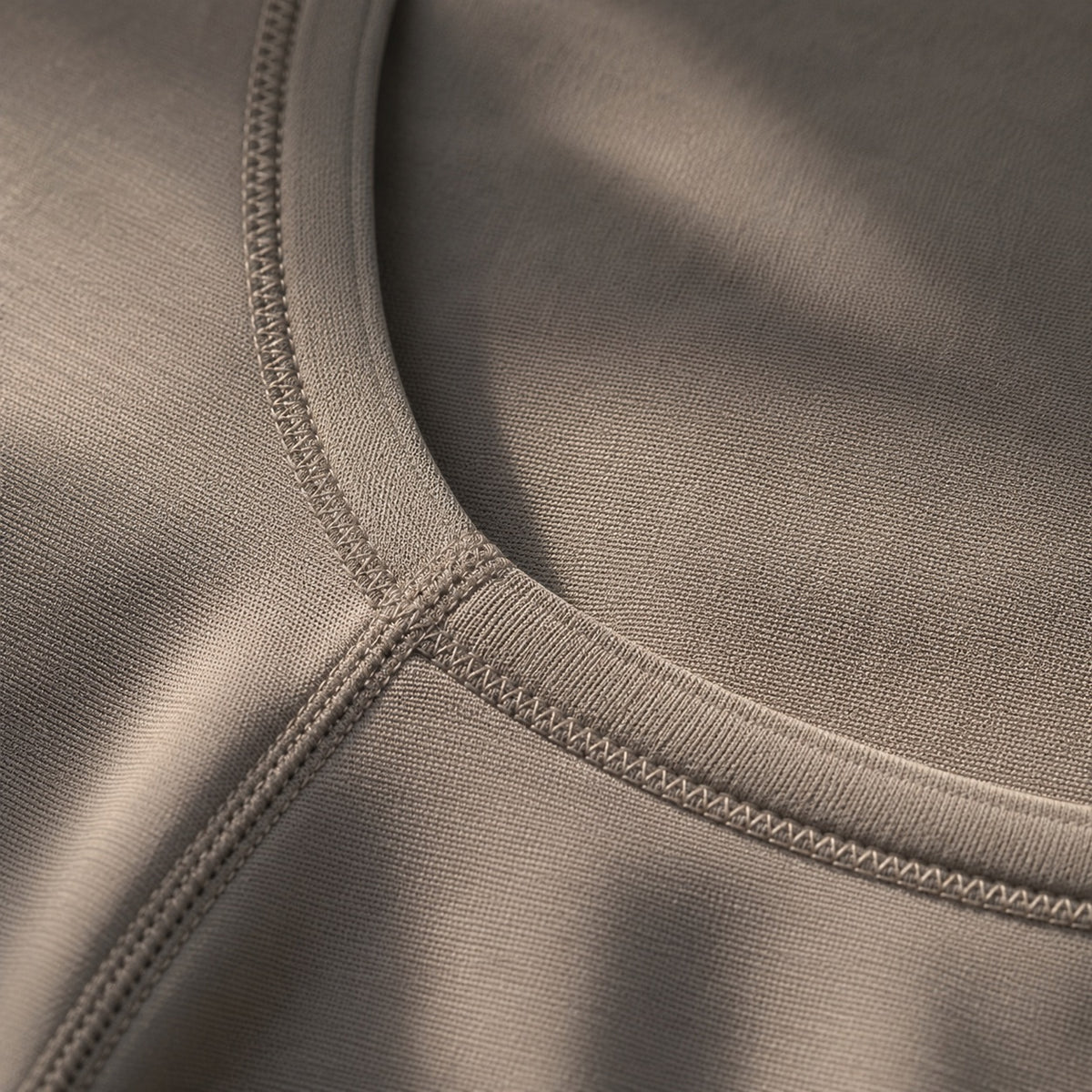 Bourne square-neck sculpt tank, Sculpt Tanks — close-up of the cloth and stitching.